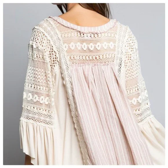 POL Casablanca Eye Catcher Linen Tunic Top - Picture 6 of 15